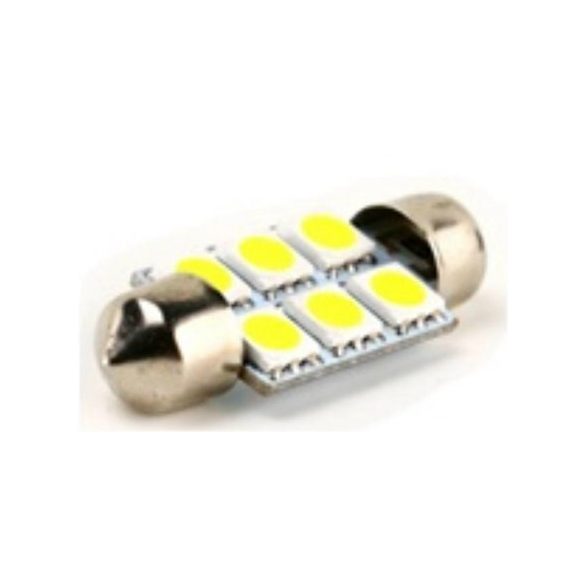 Izzó SMD 24V soffita 6LED 36mm Canbus fehér