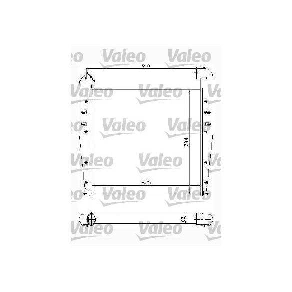 Intercooler hűtő Valeo